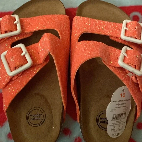 *Wonder Nation* Girl’s Sandals Size 12 (Never Worn) - Picture 2 of 8